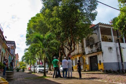 Construções no Centro Histórico de Manaus: reforma dá direito à isenção do IPTU (Foto: Aguilar Abecassis/Semcom)