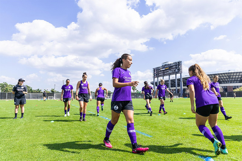 Orlando Pride muda uniforme para proporcionar conforta às jogadoras na menstruação (Foto: Twitter/Orlando Pride)