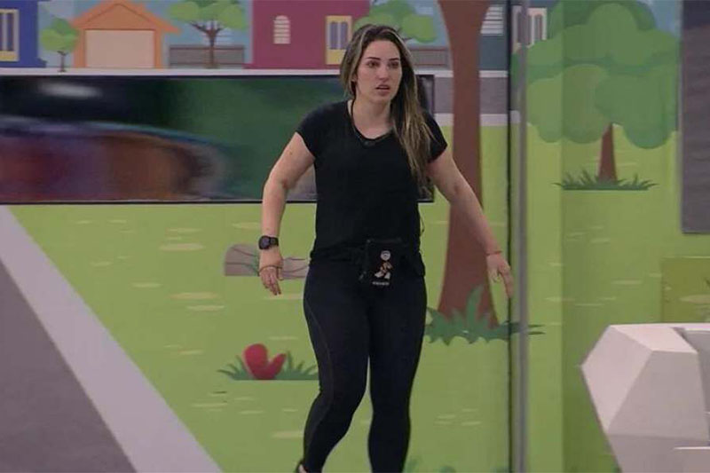 Amanda vence prova e é a primeira finalista do BBB 23 (Foto: Globoplay/Reprodução)