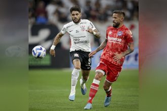Atacante Yuri Alberto em lance de jogo: faltou gol (Foto: Rodrigo Coca/Ag. Corinthians)