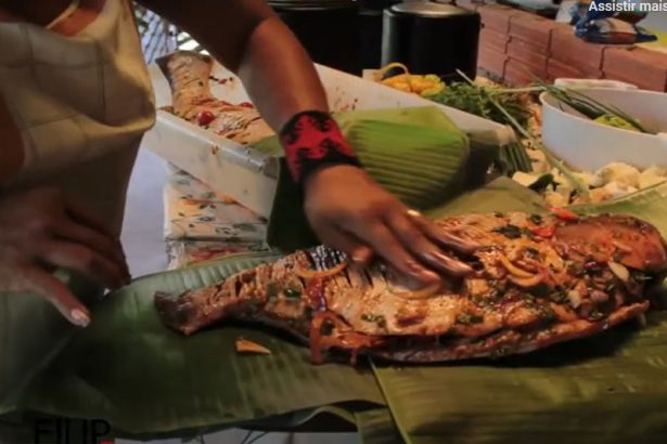 Peixe é alimento básico na culinária indígena (Foto: Trailer/Reprodução)