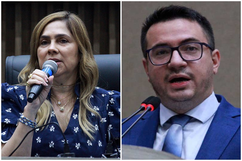 Dulce Almeida e Rodrigo Guedes trocam rusgas por causa de escola (Fotos: Robervado Rocha/CMM)
