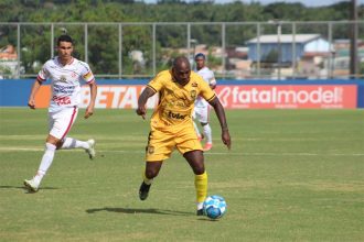 Sassá marcou um dos gols da vitória da Onça pintada (Foto: Jadson Sampaio/AMFC)