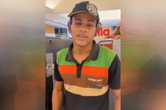 José Vinicius Santos relatou situação no Burger King em vídeo no Instagram (Foto: Instagram/Reprodução)