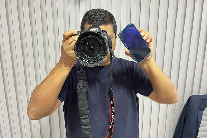 Ricardo Oliveira dá dicas para se obter boas imagens com o celular (Foto: Acervo pessoal)