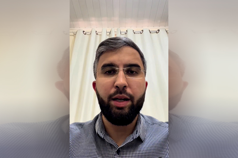 Vereador Arnoud Lucas denunciou ameaças em vídeo no Instagram (Foto: Instagram/Reprodução)
