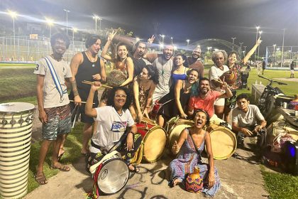 Evento reúne percussionistas em Manaus. Basta levar o instrumento (Foto: Divulgação)