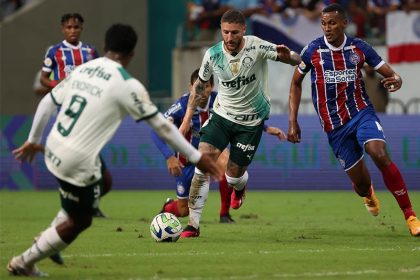 Zé Rafael em lance de jogo: Bahia superou o Palmeiras nos acréscimos (Foto: Cesar Greco/Palmeiras/by Canon)