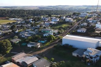 Cidade de Xanxerê: bebê fujão saiu de casa enquanto família dormia (Foto: YouTube/Reprodução)
