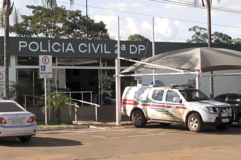 Delegacia de Polícia de Samambaia registrou morte de comerciante em golpe de falso sequestro (Foto: Divisão de Comunicação/DGPC)