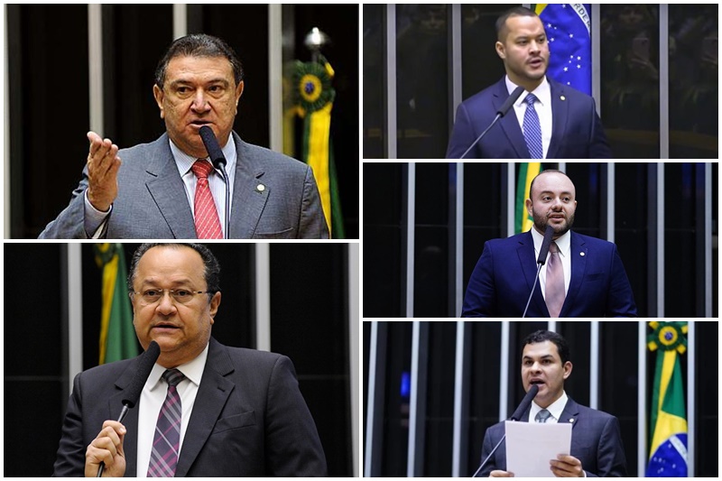 Átila Lins, Silas Câmara, Adail Filho, Fausto Junior e Saullo Vianna votaram a favor (Fotos: Agência Câmara)
