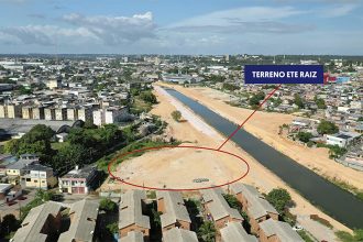 Terreno está liberado para construção de estação d esgoto (Foto: Tiago Corrêa/UGPE)