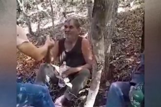 José Arteiro Ribeiro foi encontrado pelo filho após 8 dias perdido na mata (Foto: TikTok/Reprodução)