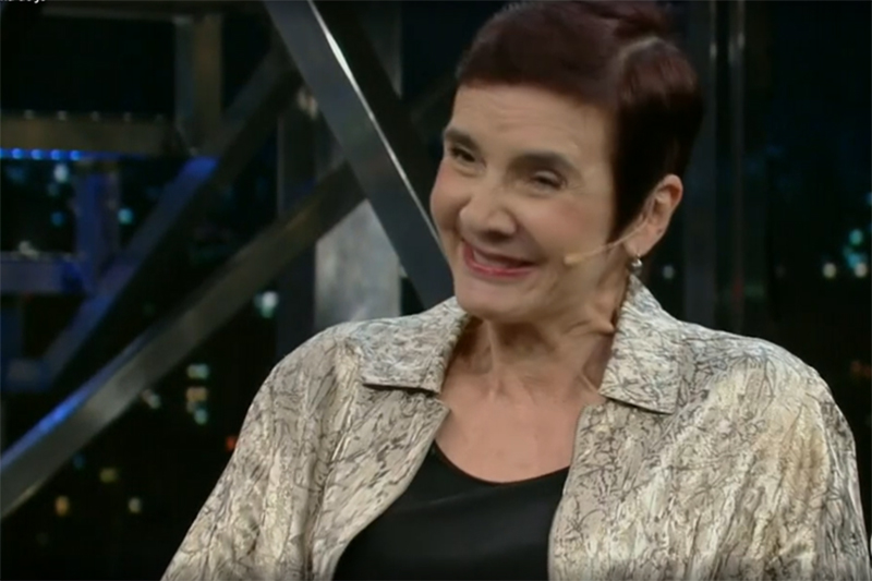 Lucia Hippolito estava afastado do trabalho há dez anos (Foto: TV Globo/Reprodução)
