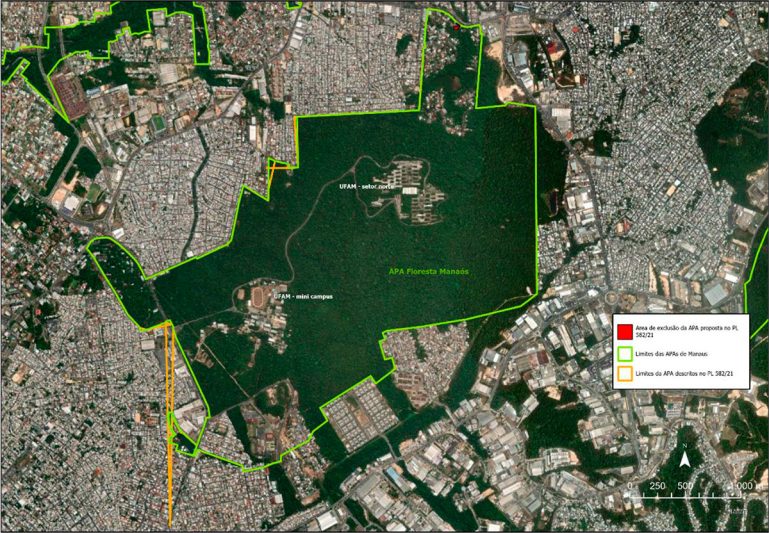 Mapa da Floresta Manaós