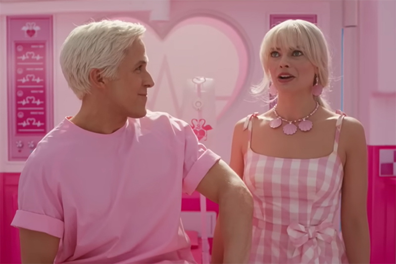 Ryan Gosling e Margot Robbie como Ken e Barbie: personagens de carne e osso (Foto: Trailer/Reprodução)