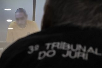 Réu foi ouvido e julgado por videconferência (Foto: Raphael Alves/TJAM)