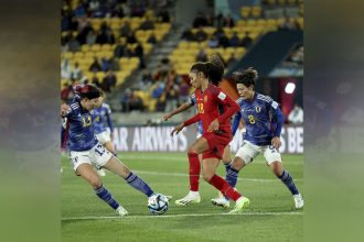Japonesas deram show e golearam as espanholas na Copa Feminina (Foto: Reprodução/Twitter/@fifaworldcup_pt)