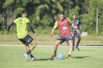 Treino do Manaus FC: buscapor vitória para fugir da 'degola' (Foto: Ismael Monteiro/Manaus FC)