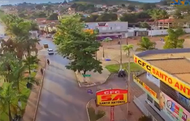 Santo Antônio do Descoberto: caso de polícia envolveu briga de marido e mulher e testículo (Foto: Prefeitura de SAD/YouTube/Reprodução)