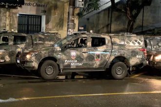 Polícia Militar enfrentou grupo armado em Vitória (Foto: TV Gazeta/Reprodução)