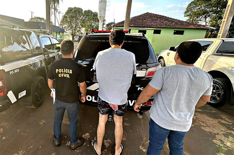 Danilo Alves Vieira da Silva foi preso nesta quinta-feira (Foto: Polícia Civil-MS/Divulgação)