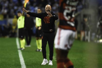 Técnico do Flamengo, Jorge Sampaoli foi expulso na partida (Foto: Marcelo Cortes/Flamengo)