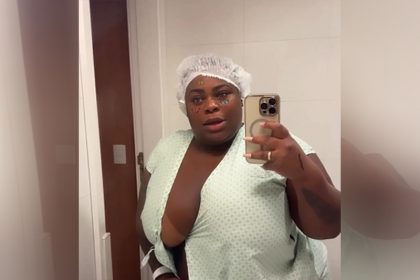 Jojo Todynho no dia da cirurgia no hospital: desejo de engravidar (Foto: Instagram/Reprodução)