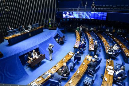 Plenário do Senado: parlamentares aprovam texto da Câmara sobre o salário mínimo (Foto: Pedro França/Agência Câmara)