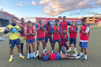Postagem que causou polêmica após treino do Nacional e que foi apagada posteriormente (Foto: Divulgação/Nacional)