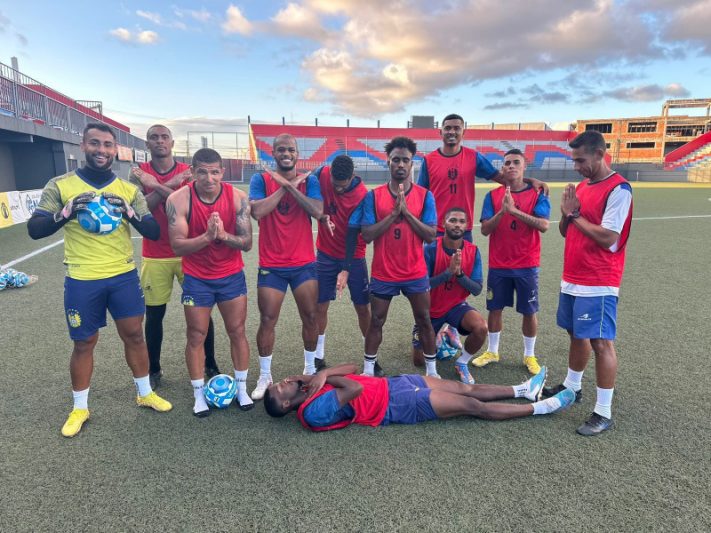 Postagem que causou polêmica após treino do Nacional e que foi apagada posteriormente (Foto: Divulgação/Nacional)