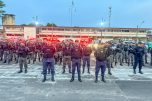 Policiais militares antes da operação: combate ao crime (Foto: PM-AM/Divulgação)