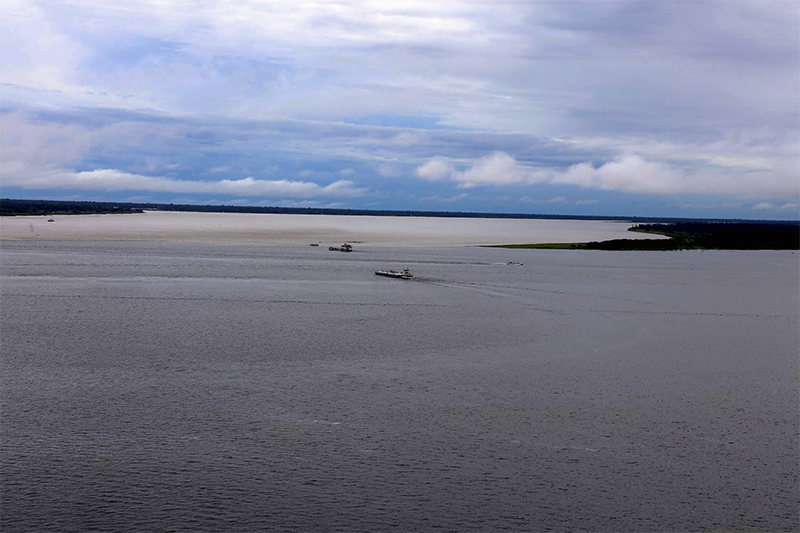 Ponta das Lajes na orla de Manaus: vista do Encontro das Águas (Foto: Mario Oliveira/Amazonastur)
