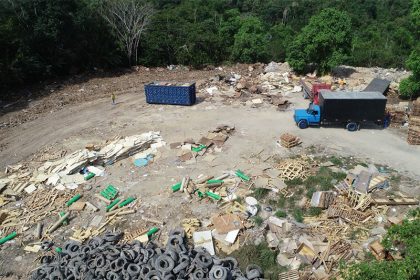 Aterro irregular era usado para depósito de lixo, diz o Ipaam (Foto: Ipaam/Divulgação)