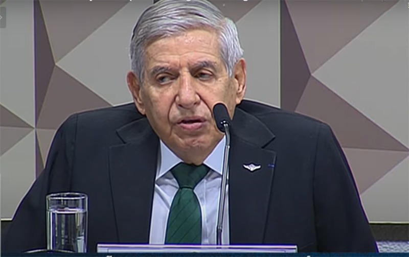 General Augusto Heleno rebateu ex-ministro de Lula sobre falta de transição entre os governos (Imagem: TV Senado/Reprodução)