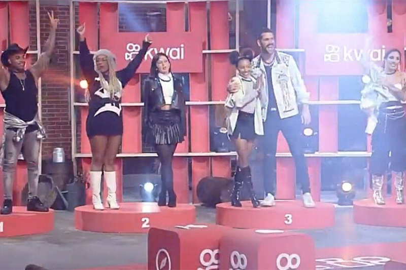 Cezar Black, Cariucha, Shay e Alicia X estão imunes (Imagem: PlayPlus/Reprodução)