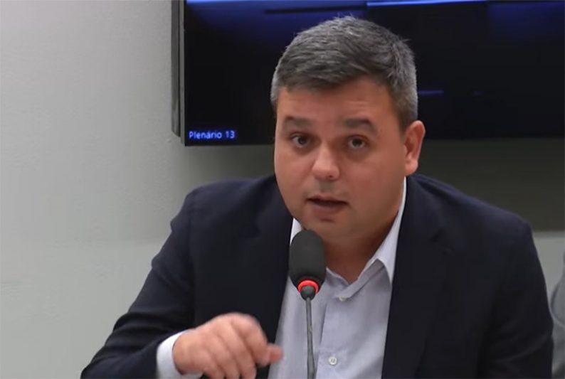 Ramiro Júlio Soares Madureira depôs na CPI das Pirâmides Financeiras (Imagem: TV Câmara/Reprodução)