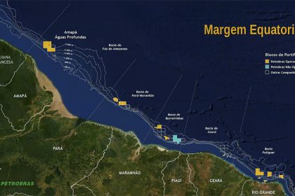 Poços da Petrobras na Faixa Equatorial: mais petróleo em alto-mar (Arte: Petrobras/Divulgação)