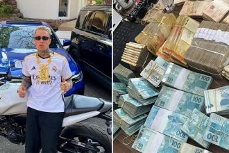 Daniel MC com carros de luxo e dinheiro: vida de rico (Fotos: Instagram/Reprodução)