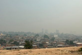 Fumaça em Manaus: Semmas atribui problema a focos de incêndio na Região Metropolitana (Foto: Valmir Lima/AM ATUAL)