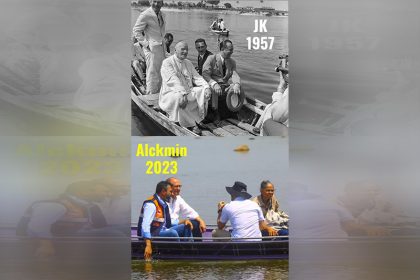 Momentos históricos: Juscelino Kubitschek e Geraldo Alckmin testemunharam efeitos da seca no Amazonas (Foto: Divulgação)