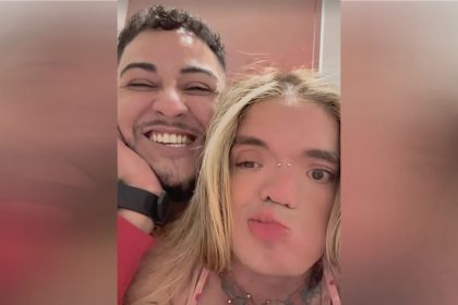 Leandrinha Du Art com Izacc Medeiros: primeiro encontro (Foto: @leandrinhaduart/Instagram/Reprodução)