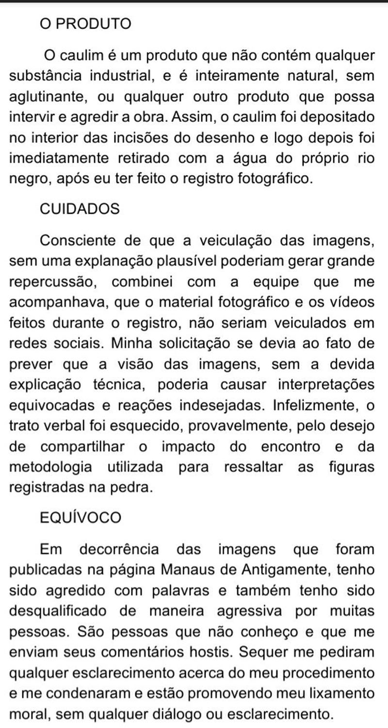 Nota de Otoni Mesquita sobre gravuras arqueológicas
