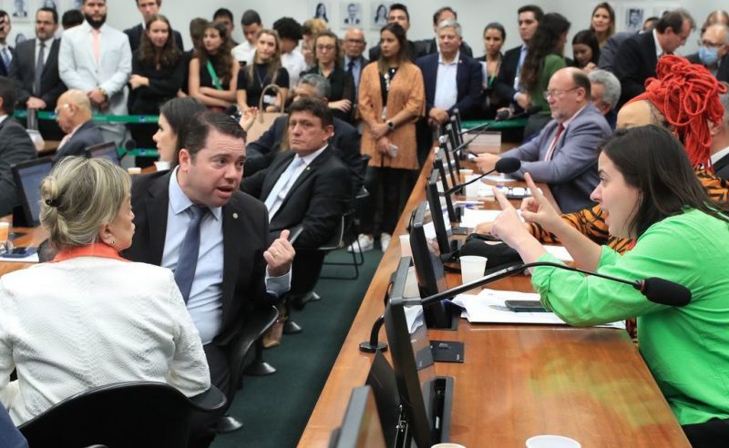 Deputada Sâmia Bomfim (de blusa verde) é alvo de duas representações, uma por sua atuação na CPI do MST (Foto: Divulgação)