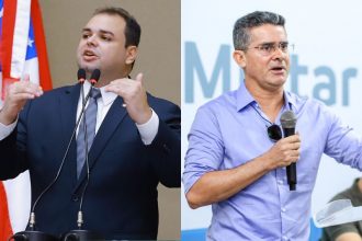 Deputado Roberto Cidade ataca o prefeito David Almeida nas redes sociais, que rebate no mesmo tom (Foto: Evandro Seixas/Aleam e Antonio Pereira/Arquivo Semcom)