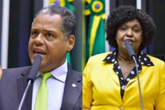 Relator da proposta, deputado Antonio Brito e deputada Benedita da Silva (Foto: Zeca Ribeiro/Agência Câmara)