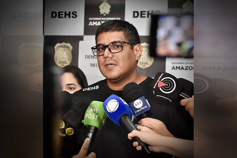 Delegado Ricardo Cunha disse que blogueira caiu em armadilha (Foto: Erlon Rodrigues/PC-AM)