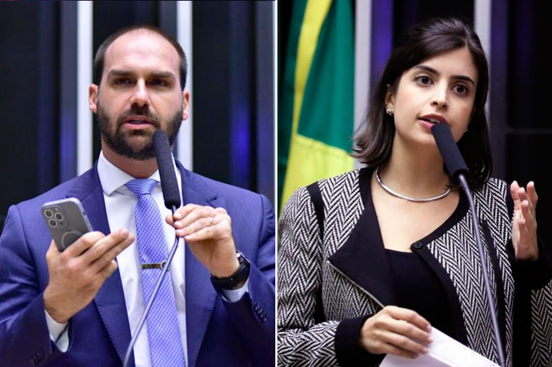 Eduardo Bolsonaro e Tabata Amaral