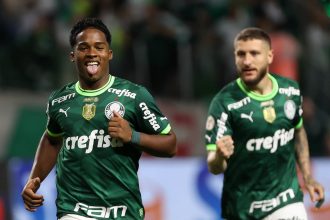 Palmeiras, de Endrick, aumentou as chances de conquistar o título do Brasileirão (Foto: César Greco/Palmeiras/By Canon)