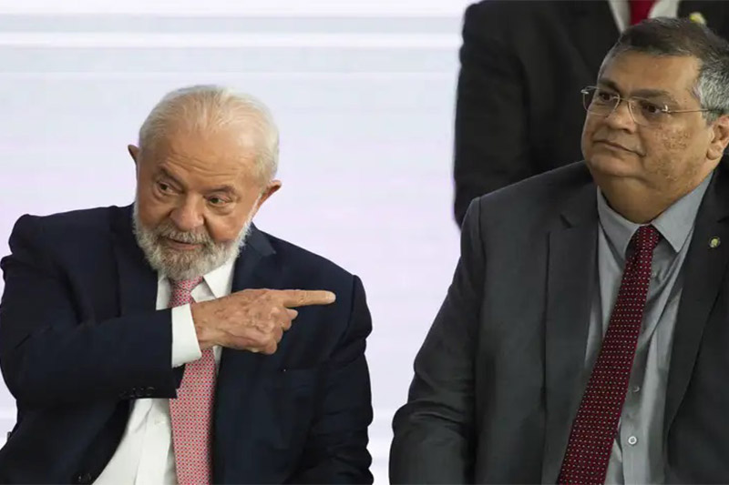 Lula com Flávio Dino: apoio nas redes sociais (Foto: Marcelo Camargo/ABr)